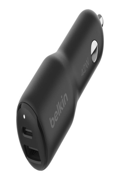 Belkin 42W - 30W USB-C+12W USB-A Car Charger - CCB005BTBK