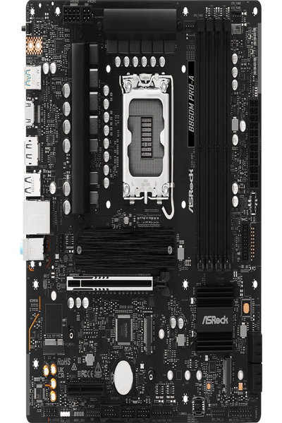 ASRock B860M Pro-A - Moderkort - 90-MXBRR-A0UAYZ