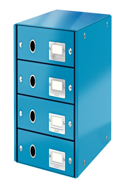 Esselte Leitz 60490036 - Fibreboard - Blue - A4 - 4 drawer(s) - Envelope - Letter - Note - Paper - Picture - 2.49 kg