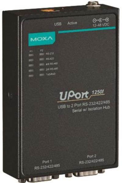 Moxa UPort 1250I - 0 - 55 Ã‚Â°C - -20 - 75 Ã‚Â°C - 5 - 95% - 180 g - 77 x 111 x 26 mm - 12 V