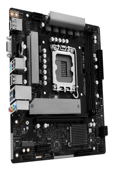 ASRock H810M-X micro ATX moderkort - 90-MXBS4-A0UAYZ