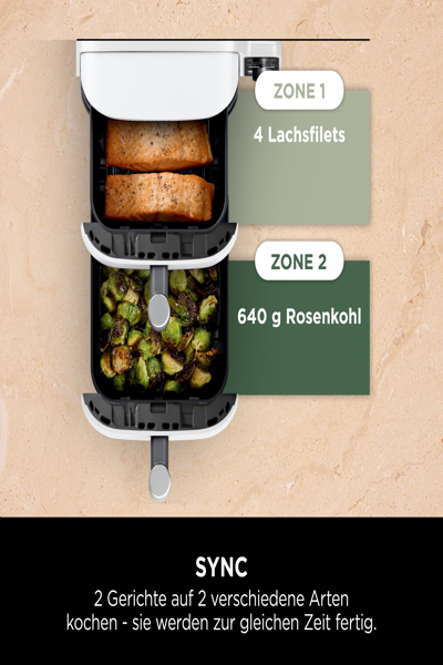 SharkNinja Ninja DoubleStack SL400EUWH - Hot air fryer - SL400EUWH