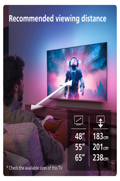 Philips 48OLED759/12, 48", 3840 x 2160 pixels, LED, Smart TV, Wi-Fi, Chrome - 48OLED759/12