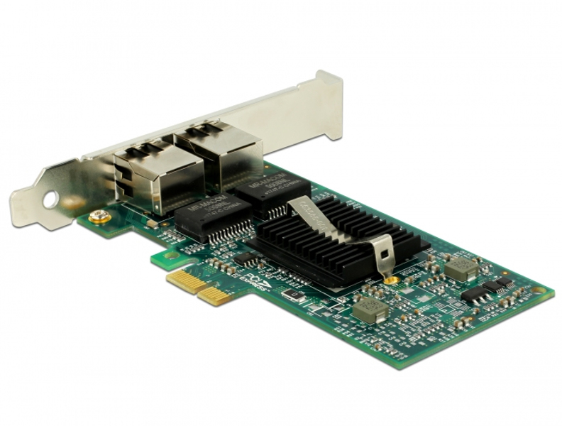 Delock PCIe card > 2 x Gigabit LAN - network adapter - 89944