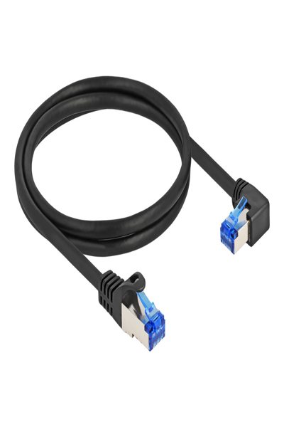 Câble réseau Delock - RJ-45 (M) droit vers RJ-45 (M) coudé