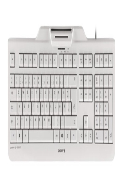 Cherry KC 1000 SC - Full-size (100%) - Wired - USB - Grey - JK-A0100CH-0