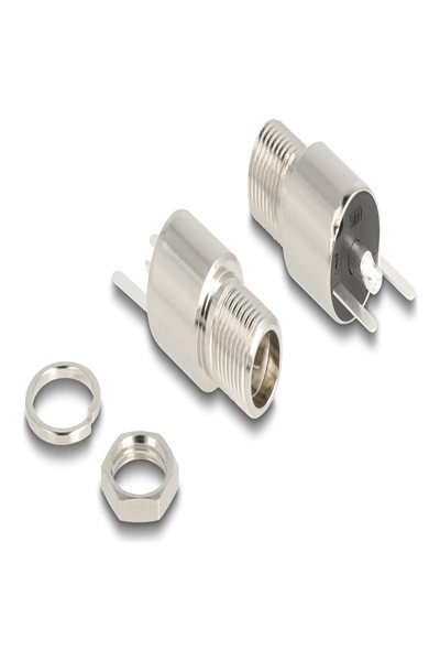 Delock Strömkontakt - DC-jack 5,5 mm x 12 mm (ID: 2,5 mm) (F) skott - 90171