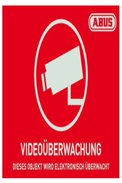 ABUS Security-Center ABUS AU1420 - Rectangular - Red,White - Self adhesive - 148 mm - 105 mm