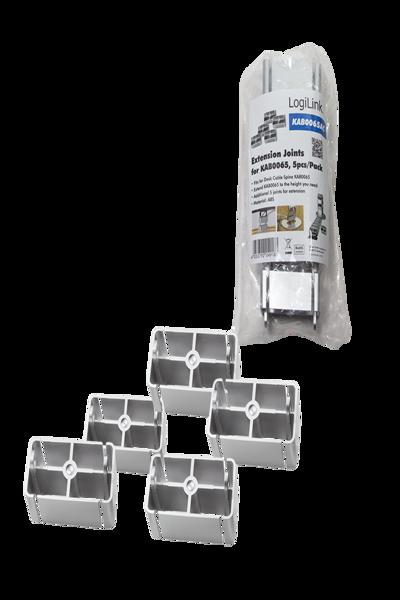 LogiLink Flexibel Kabelkanal 800x68mm 5 Element - KAB0065AC