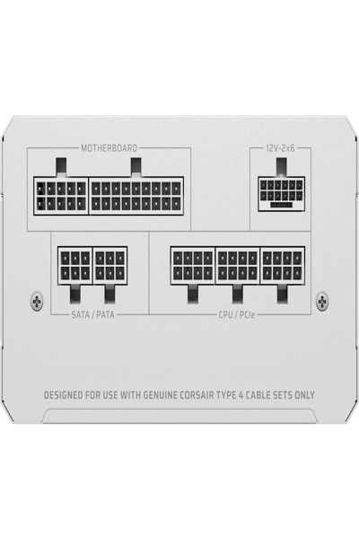 Corsair RMe White Series RM850e ATX 3.1 Cybenetics Gold Certified Fully - Power Supply - ATX