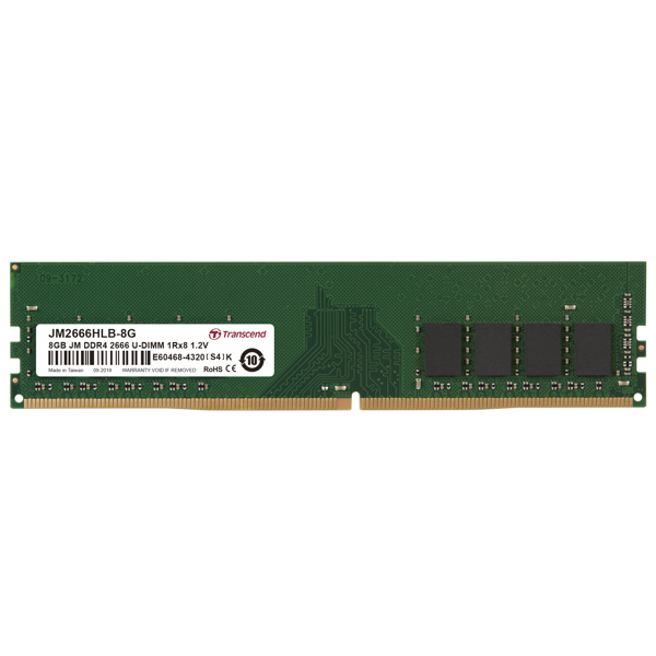 Transcend JetRAM - DDR4 - 8 GB - DIMM 288-PIN - JM2666HLB-8G