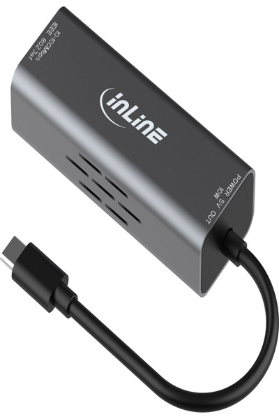 INLINE USB-C TO RJ45 POE ADAPTER WITH OVERVOLTAGE PROTECTION