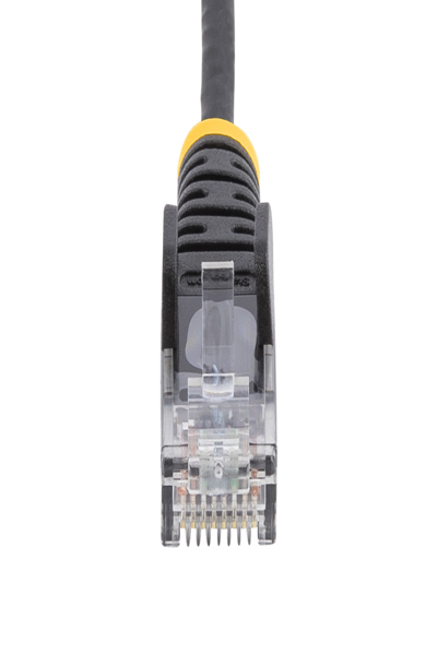 StarTech.com 1m tunn LSZH CAT6 Ethernet-kabel, 10 Gigabit Snagless RJ45 100W PoE patchkabel, CAT 6 10GbE UTP nätverkskabel med dragavlastning, svart, Fluke-testad/ETL, låg rökhalt, halogenfri - N6PAT100CMBKS