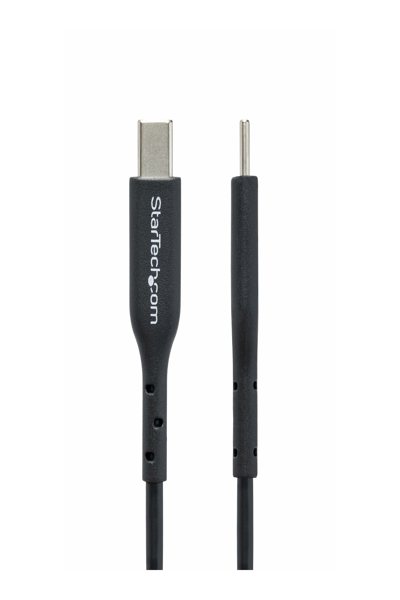 StarTech.com 1 m (3 fot) USB C-laddningskabel, USB-C-kabel, USB 2.0 Typ-C-laddkabel för bärbar dator, 60 W 3 A strömförsörjning, TPE-mantel, USB-C-dataöverföringskabel, M/M - USB2CC1MNC