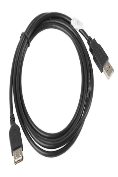 Lanberg CA-USBE-10CC-0018-BK - 1.8 m - USB A - USB A - USB 2.0 - 0.48 Gbit/s - Black
