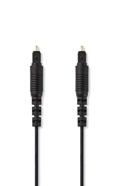 Nedis CAGB25000BK20 - TOSLINK - TOSLINK - Fiber optic - 2 m - Black - CAGB25000BK20