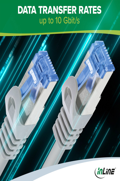 InLine patch cable - Cat.6A - S/FTP - TPE (LSZH) - CCA - green - 2m - 72602G