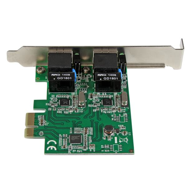 StarTech Dual Port Gigabit PCI Express Server Network Adapter Card - PCIe NIC - Internal - Wired - PCI Express - Ethernet - 2000 Mbit/s - ST1000SPEXD4