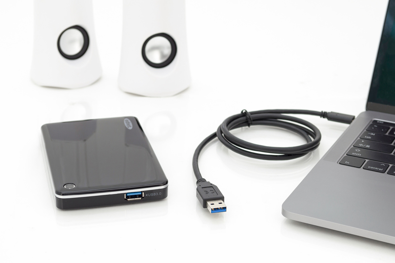 DIGITUS USB-C till USB-A-kabel 1m 3.1 Gen2 - DB-300146-010-S