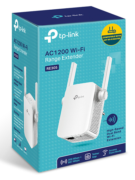 TP-LINK RE305 - AC1200 Wi-Fi Range Extender - RE305
