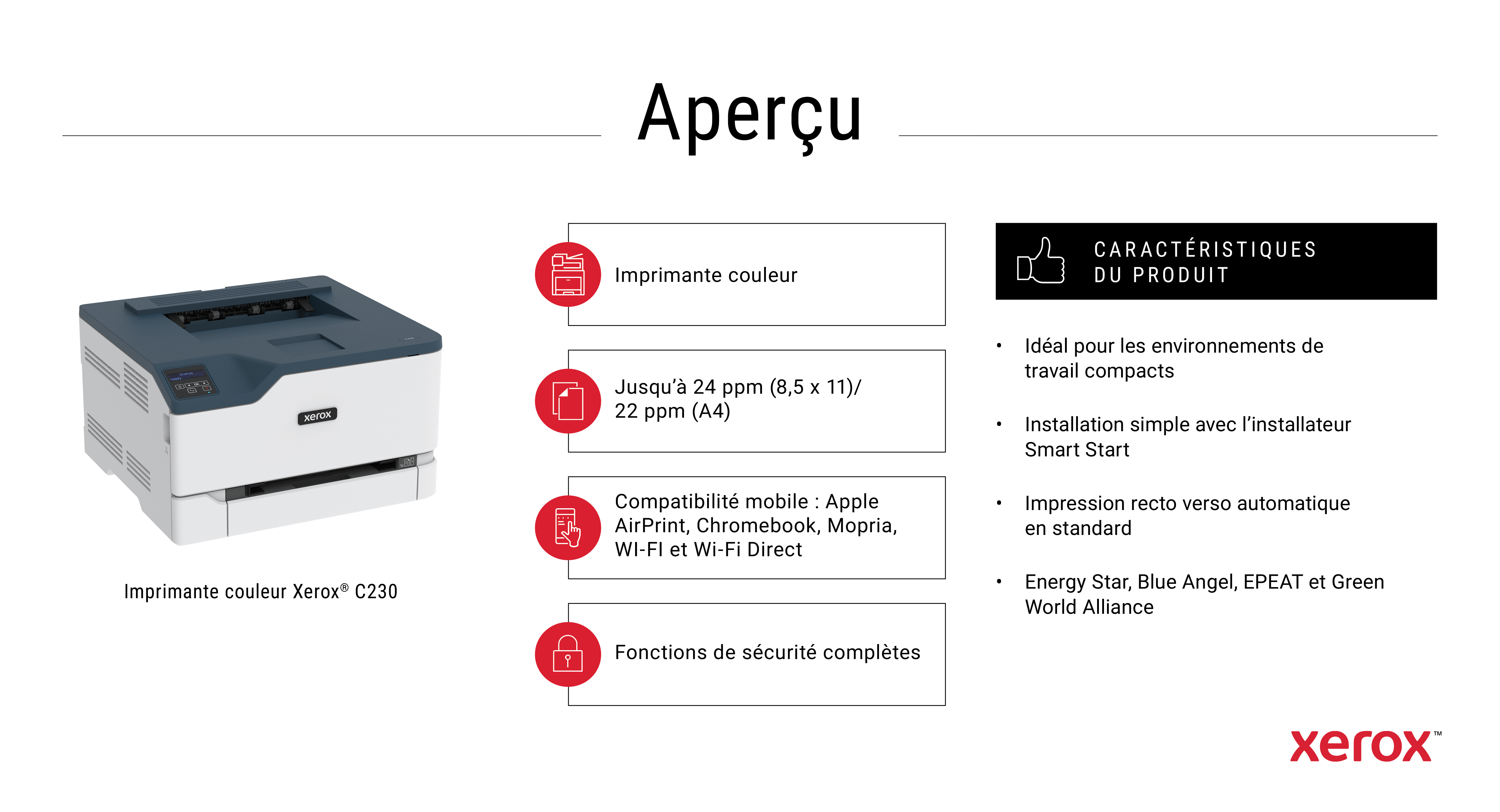 Xerox C230 Color Laser Printer - C230V_DNI