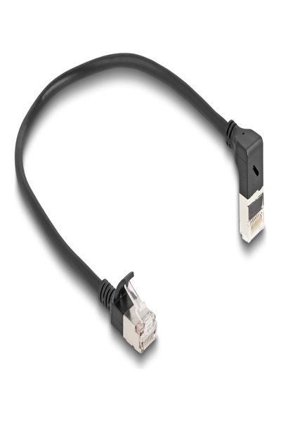 Câble patch Delock - RJ-45 (M) coudé vers le haut vers RJ-45 (M) droit