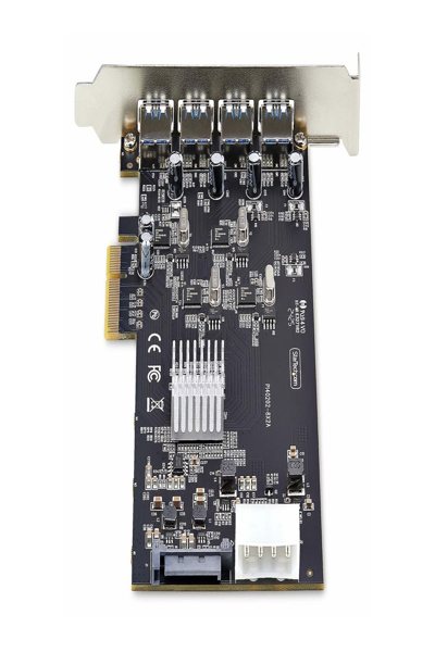 StarTech.com 4-portars USB-A PCIe-kort, USB 3.2 5 Gbps, 4x USB-kontroller - P5Q4A-USB-CARD