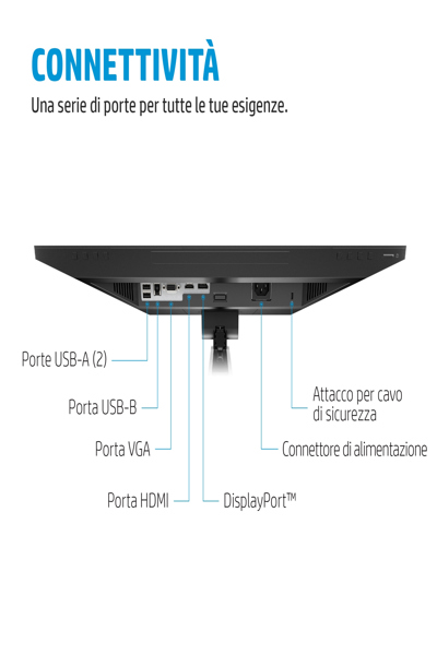 HP E24MV G4 Conferencing Monitor: 24-inch (60.5 cm) conferencing monitor. - 169L0E9#ABU