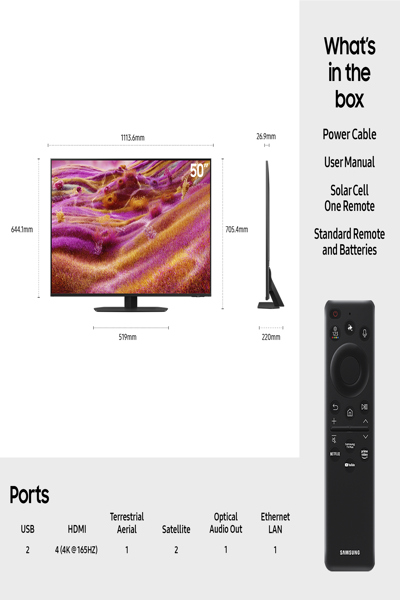 Samsung televizorius Samsung 50" (QE50QN90FATXXH)