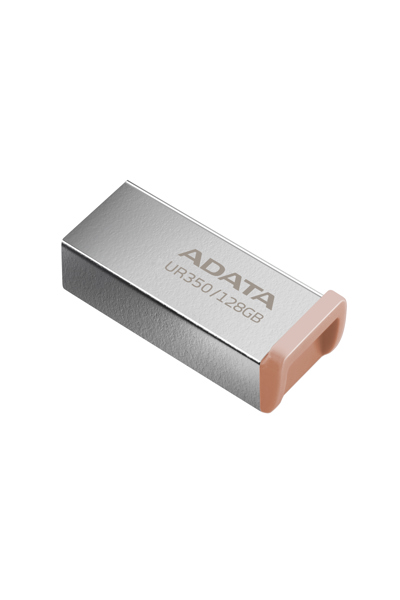ADATA UR350 128GB USB-minne, USB-A 3.2 Gen 1, nickel/brun - UR350-128G-RSR/BG