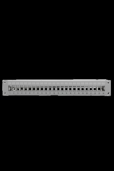 LogiLink NK4057 19" Patchpanel 24 Keystone Modules Grå - NK4057