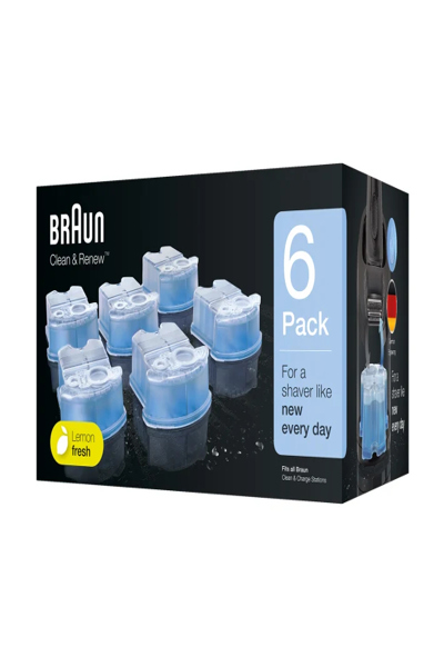 Braun CCR6, Cleaning cartridge, Blue, Braun, Braun Clean&Charge, Box, 6 pc(s) - 226356