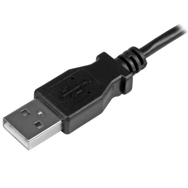 StarTech Micro-USB Charge-Sync Cable Left Angle 1m - USBAUB1MLA