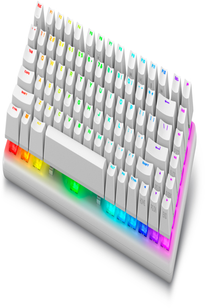 Dell Alienware Pro Wireless Gaming Keyboard - Lunar Light - Keyboard - QWERTY - PRO-KB-W-WW