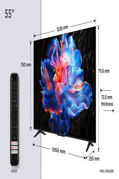 TCL V6C 55V6C TV 55" 4K ULTRA HD SMART WI-FI METALLIC - 55V6C