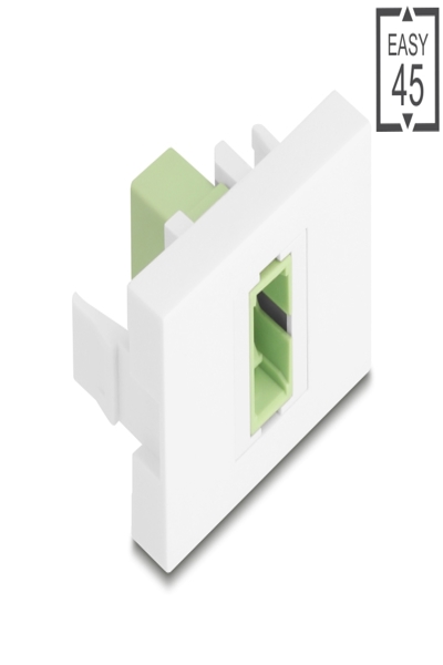 Delock Easy 45 Modul SC Simplex Buchse zu lindgrÃƒÂ¼n weiÃƒÅ¸ - 90894