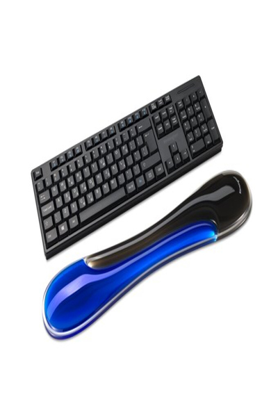 Kensington Slim Duo Gel Keyboard Wrist Rest - Blue - Keyboard - Palm rest - K62441WW