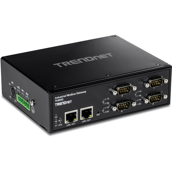 TRENDnet TI-M42 Modbus Gateway 4-Port Industrial - TI-M42