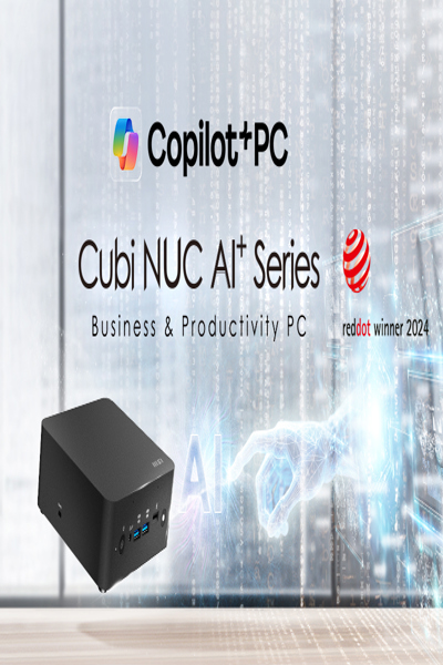 MSI Cubi NUC AI+ 2MG Intel Core Ultra 9 288V Desktop 32GB RAM 1TB SSD Mini PC Win - CUBI NUC AI+ 2MG I9 288V FS 32GB 1TB W11PP