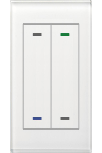 MDT BE-GTL2TW.01 bouton en verre II Lumière 2 voies RGB-W avec capteur de température Blanc