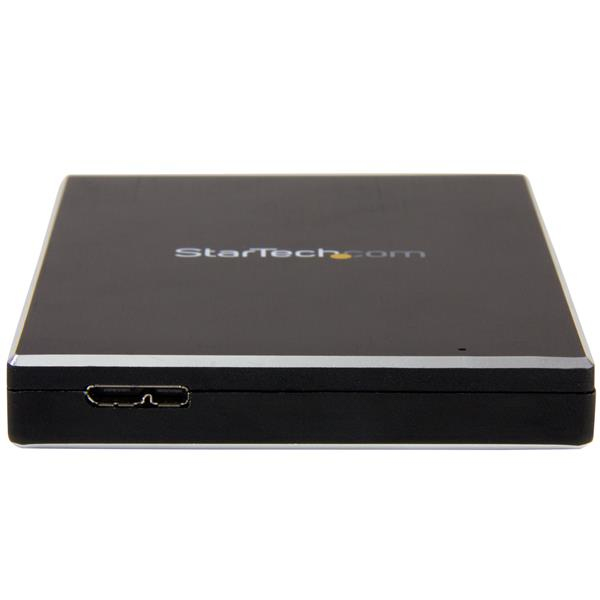 StarTech USB 3.1 (10 Gbps) Enclosure for 2.5” SATA Drives - HDD/SSD enclosure - 2.5" - Serial ATA - 10 Gbit/s - USB connectivity - Black - S251BMU313