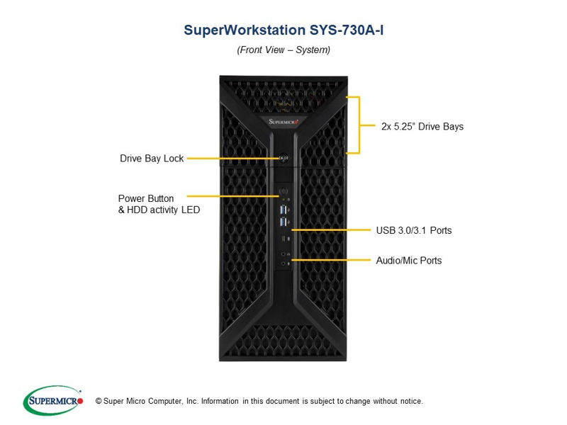 SuperMicro Barebone SuperServer SYS-730A-I - SYS-730A-I