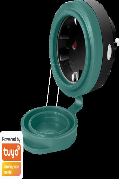 LogiLink Smart Home Wi-Fi utomhuskontakt CEE 7/3 - SH0100