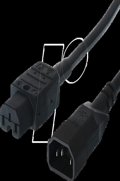 Câble d'alimentation Bachmann - IEC 60320 C14 à IEC 60320 C15
