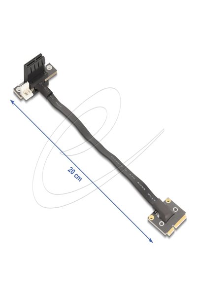 Delock Adapter Mini PCIe St> 3.0 x1 Bu 90Ã‚Â° gew. - Adapter - 0.2 m - 81504