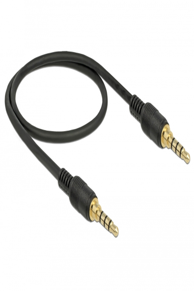 Delock 85592 - 3.5mm Male to 3.5mm Male Audio Cable - 0.5 m - Black - 85592