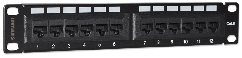 Patch Panel - Rackmonterbar - RJ-45 X 12 - 720748