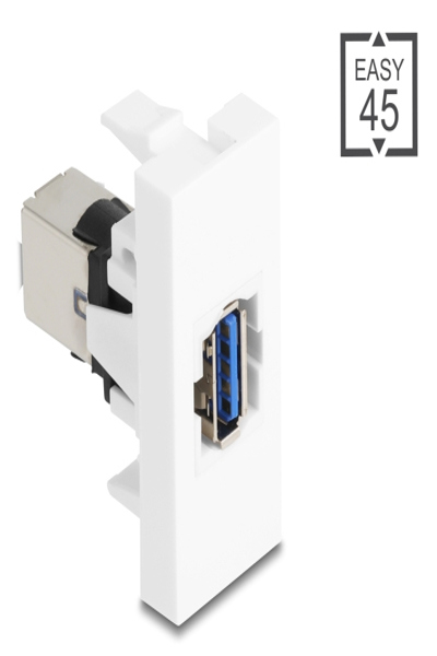 Delock Easy 45 Module USB 5 Gbps Type-A Jack to 5 Type-B white