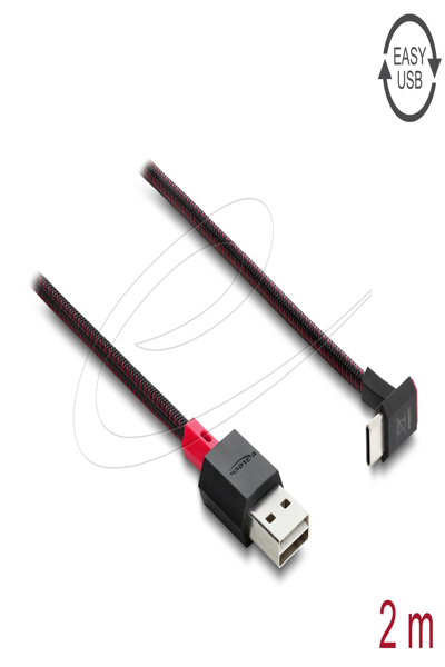 Delock Easy-USB 2.0 Cable Type-A Plug to USB Type-C - Cable - Digital
