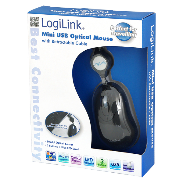 LogiLink Mini with retractable cable - ID0016